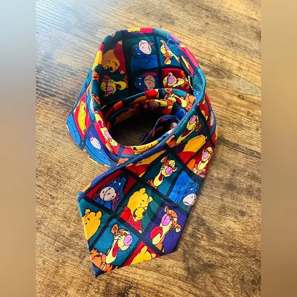 Disney Winnie the Pooh Vintage Men’s Necktie - Character Grid Design